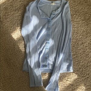 Aerie Light Blue Button Down Shirt